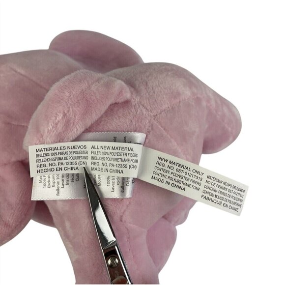 Bedtime Originals Pink Elephant Plush Lovey By Lambs & Ivy 9" Stuffed Animal - Picture 9 of 11